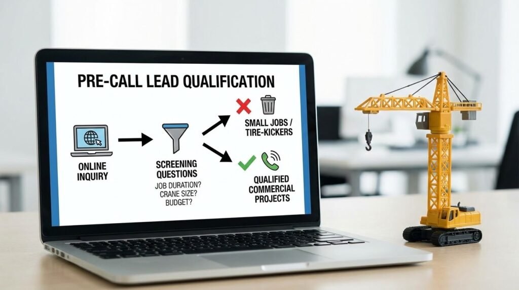 How We Filter Out Small Jobs & Tire-Kickers For Crane Rental Before They Call