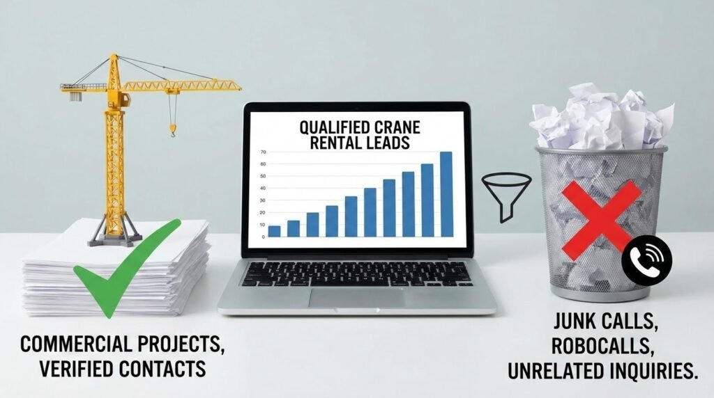 What “Qualified Crane Rental Leads” Actually Mean (And How to Filter Junk Calls)