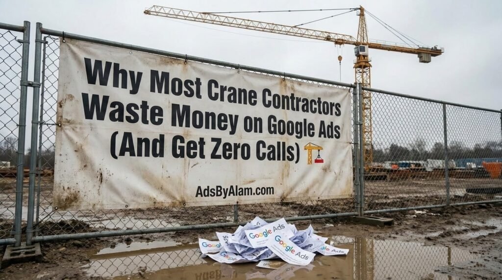 Why Most Crane Contractors Waste Money on Google Ads (And Get Zero Calls)