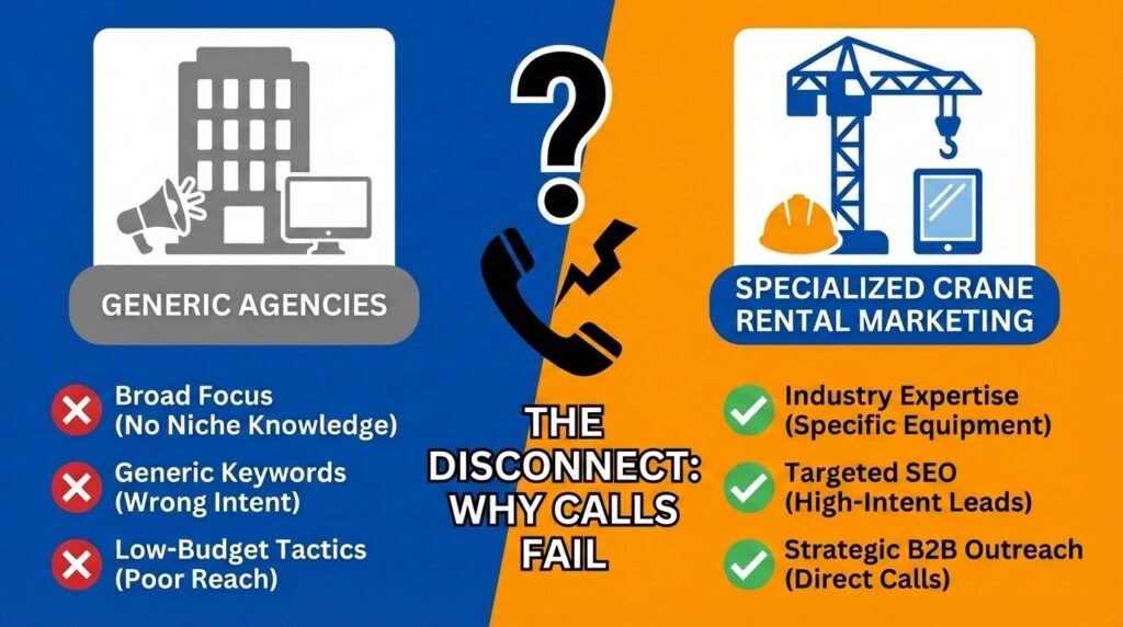 Why Most Marketing Agencies Can’t Generate Crane Rental Calls